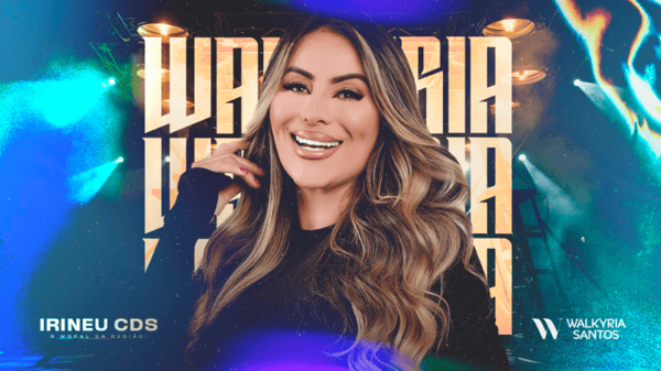 FLYER THUMB CAPA CD BANNER YOUTUBE WALKYRIA SANTOS PSD EDITÁVEL