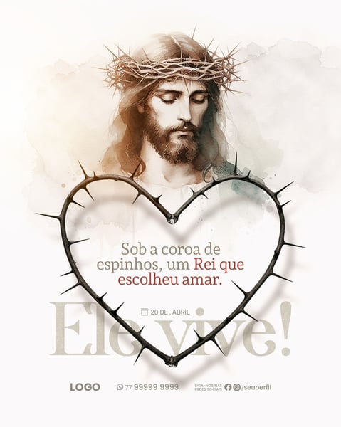 SOCIAL MEDIA PASCOA JESUS CRISTO