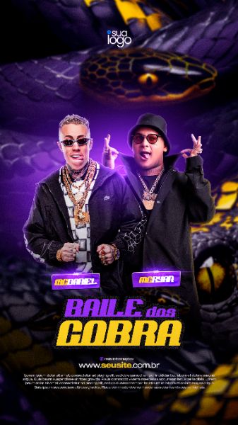 FLYER BAILE DOS COBRAS DANIEL E RYAN STORY