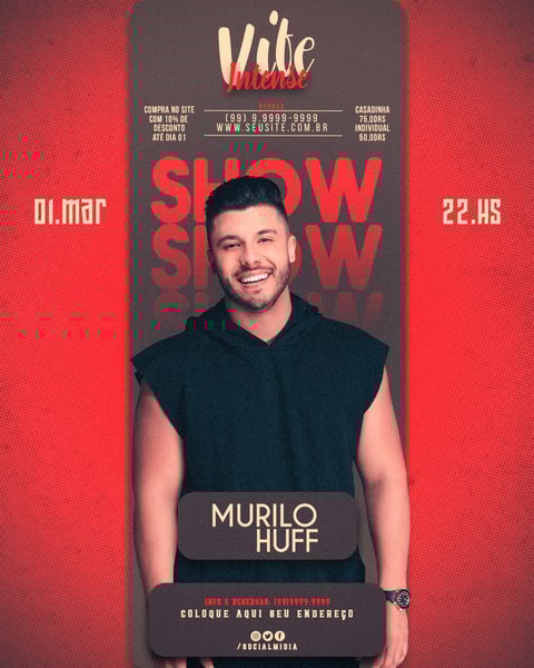 FLYER EVENTO VIBE INTENSE FEED