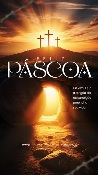 FELIZ PÁSCOA FEED/STORY