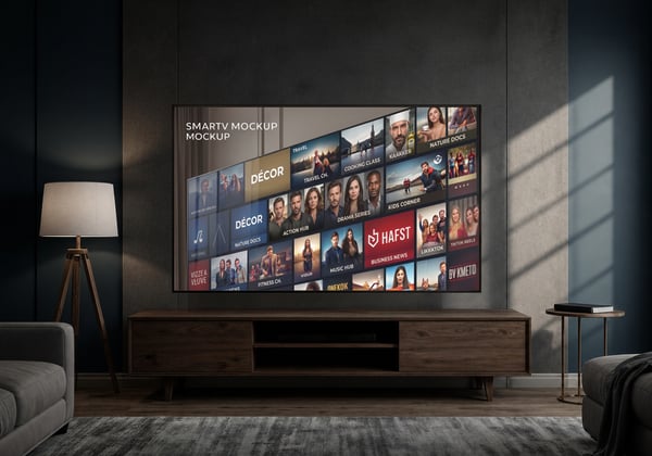 TELEVISÃO PSD EDITÁVEL MOCKUP