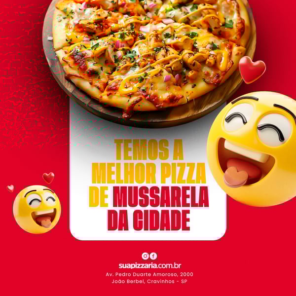 PIZZA DE MUSSARELA DELICIOSA