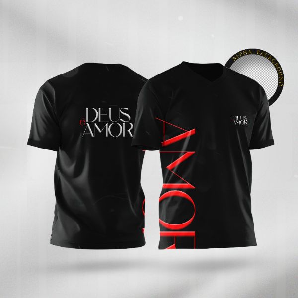MOCKUP CAMISETA MODELO IGREJA DESIGN T-SHIRT TEMPLATE TOTALMENTE EDITAVEL PSD