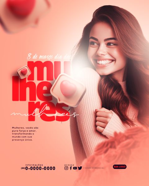 8 DE MARÇO DIA INTERNACIONAL DA MULHER FEED 1080X1350