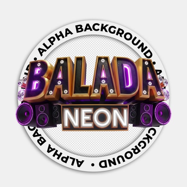 SELO 3D BALADA NEON FUNK REALISTA 03