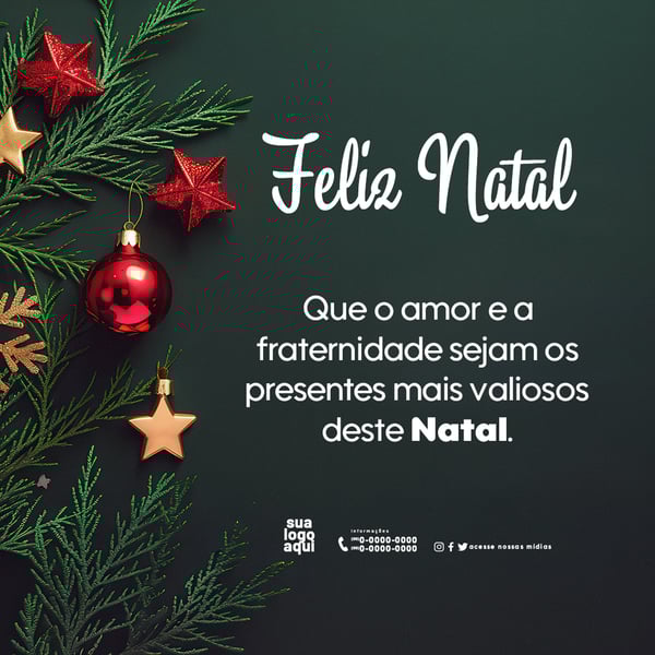 MENSAGEM NATALINA FELIZ NATAL E BOAS FESTAS 8