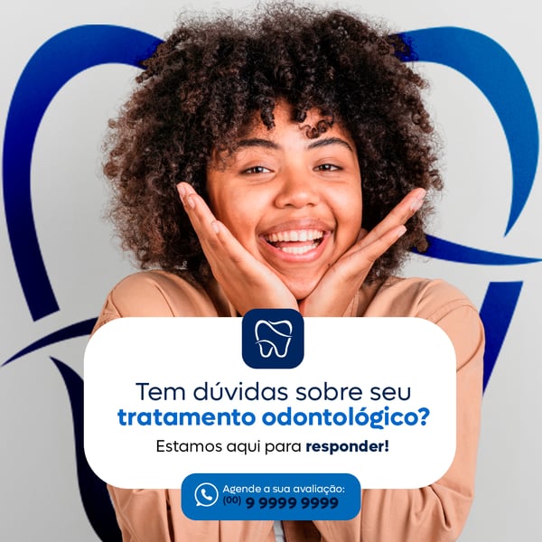 DENTISTA DÚVIDAS FEED PSD EDITÁVEL