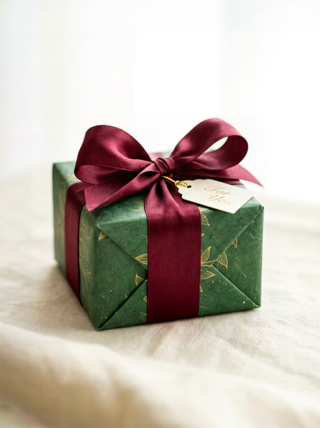 CAIXA PRESENTE VERDE LACO VINHO NATAL 2