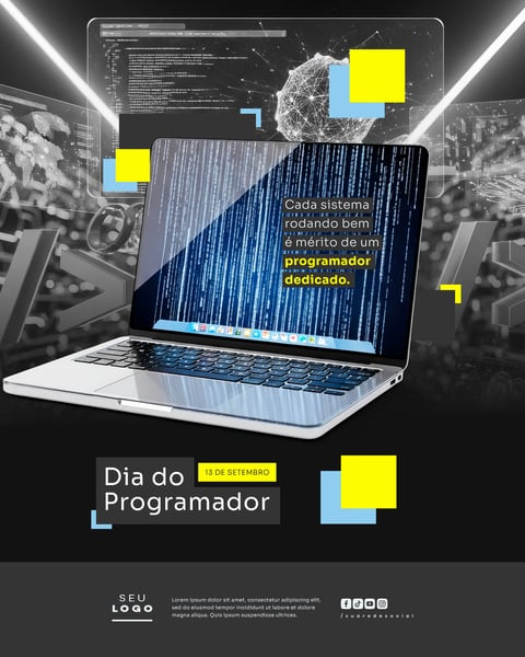 DIA DO PROGRAMADOR 13 DE SETEMBRO SOCIAL MEDIA PSD EDITÁVEL 5