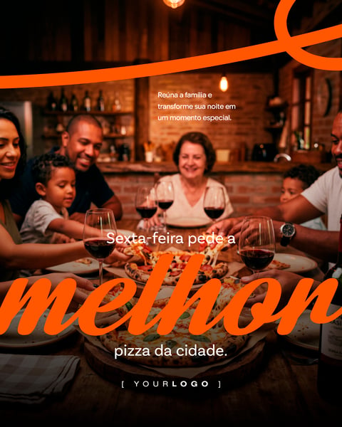 A MELHOR PIZZA DA CIDADE SOCIAL MEDIA PSD EDITÁVEL