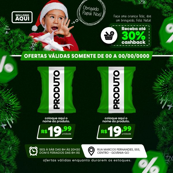 TABLÓIDE | FOLHETO | FELIZ NATAL | PSD EDITÁVEL