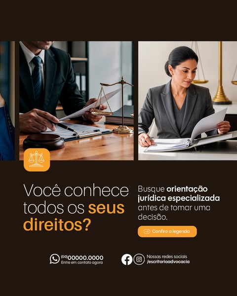 ESCRITÓRIO DE ADVOCACIA DIREITO PREVIDENCIÁRIO VOCÊ CONHECE SOCIAL PSD EDITÁVEL