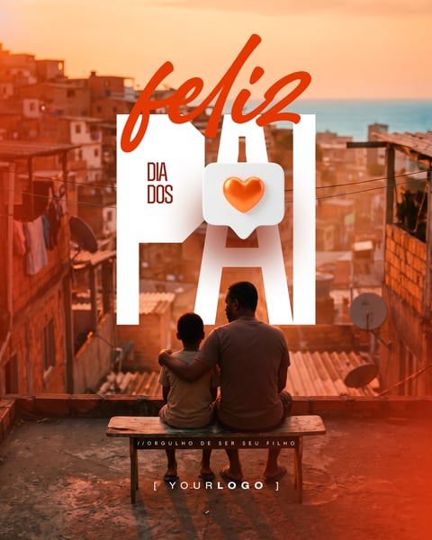 FELIZ DIA DOS PAIS SOCIAL MEDIA PSD EDITÁVEL