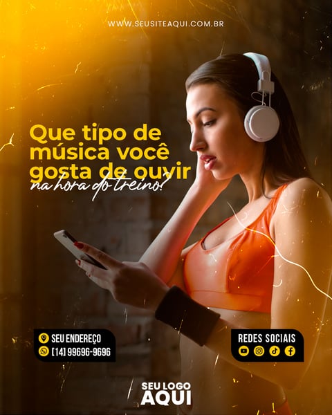 POST - ACADEMIA - QUE TIPO DE MÚSICA VOCÊ GOSTA DE OUVIR?