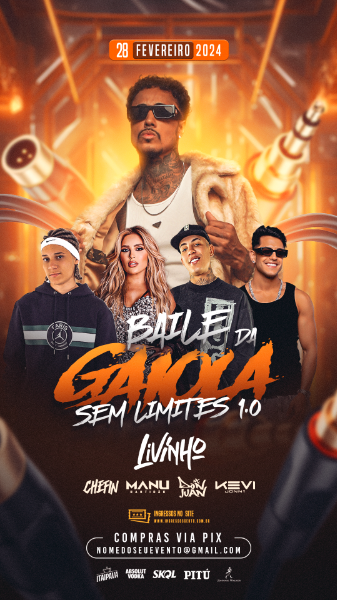 FLYER EVENTO BAILE DA GAIOLA SEM LIMETES 1.0 STORY