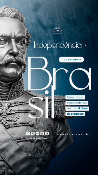 INDEPENDÊNCIA DO BRASIL 7 DE SETEMBRO STORY SOCIAL MEDIA EDITÁVEL