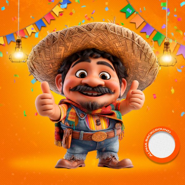 MASCOTES DE FESTA JUNINA MODELO 15