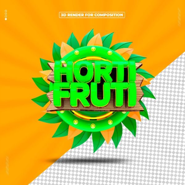SELO 3D HORTIFRUTI