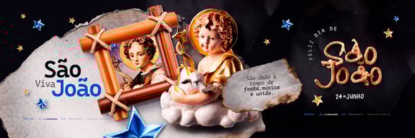 FOT DIA DE SÃO JOÃO 24 DE JUNHO SOCIAL MEDIA POST PSD TEMPLATE 6 CARROSSEL