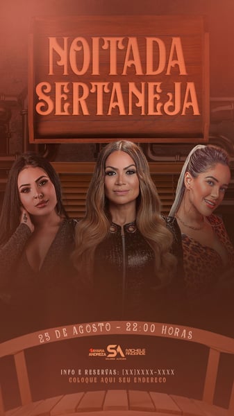 FLYER EVENTO NOITADA SERTANEJA STORIES