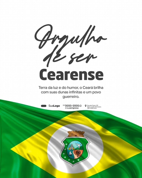 ORGU LHO DE SER CEARENSE SOCIAL MEDIA PSD EDITÁVEL