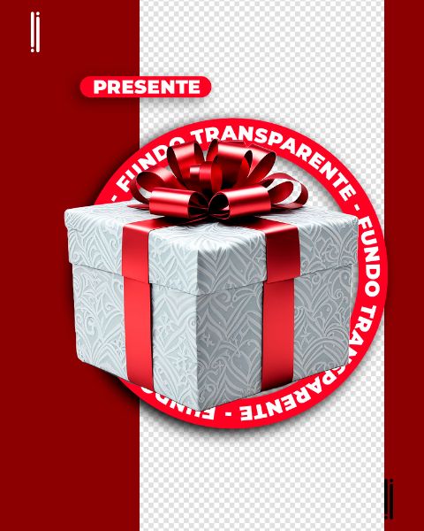 PRESENTE | FELIZ NATAL | IMAGEM SEM FUNDO | PNG | PSD EDITÁVEL