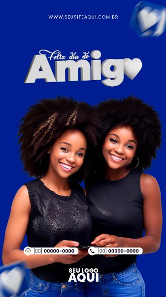 STORY - FELIZ DIA DO AMIGO | SOCIAL MEDIA | PSD EDITÁVEL