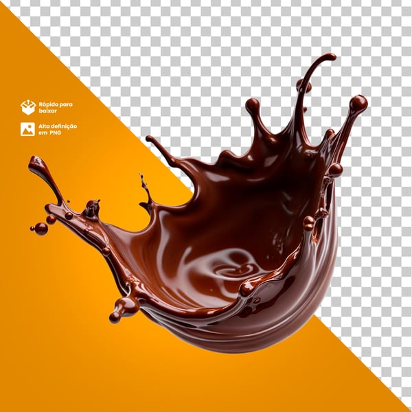 SPLASH CHOCOLATE LIQUIDO PARA COMPOSIÇÃO PNG