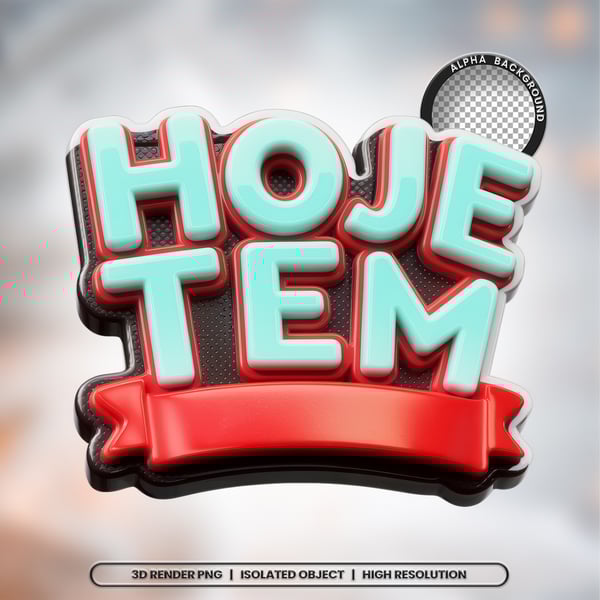 ZUA SELO 3D RENDER HOJE TEM ELEMENTO ÍCONE PSD PNG (482)