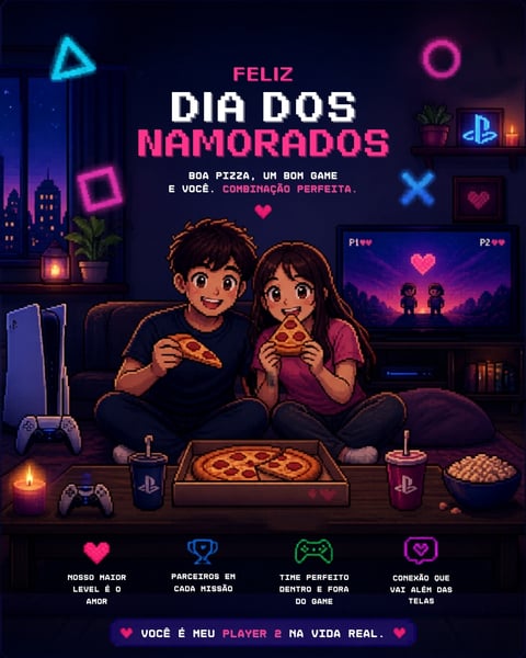 FELIZ DIA DOS NAMORADOS EDITÁVEL CANVA