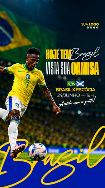 COPA DO MUNDO BRASIL VS ESCÓCIA FUTEBOL STORY