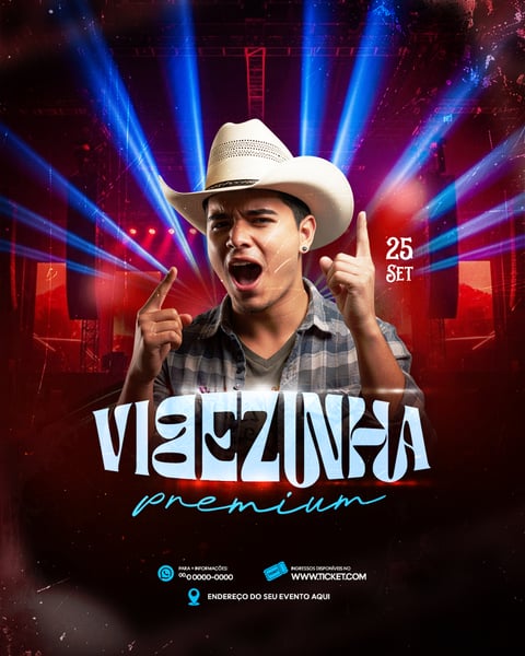 FLYER EVENTOS ARTISTAS SHOWS FESTA - SOCIAL MEDIA PSD EDITÁVEL 10