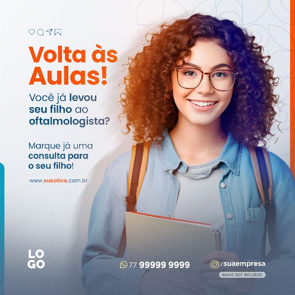 VOLTA AS AULAS | SOCIAL MEDIA - ÓTICA