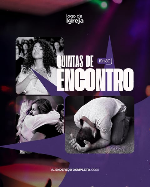 CULTO DE QUINTA DA FAMÍLIA PSD EDITÁVEL 5