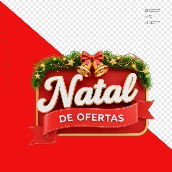 SELO 3D NATAL DE OFERTAS PSD EDITÁVEL 4