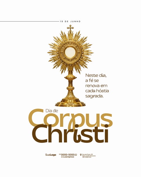 SOCIAL MEDIA DIA DE CORPUS CHRISTI 19 DE JUNHO