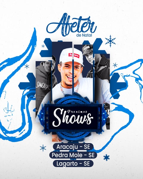 WVG AGENDA DE SHOWS AFTER DE NATAL FEED PSD EDITAVEL