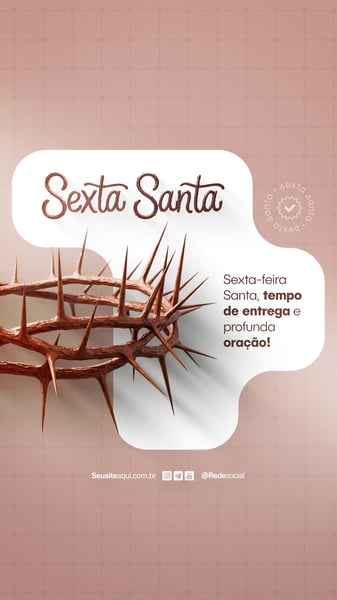 WUS SEXTA-FEIRA SANTA - SEMANA SANTA - SEXTA FEIRA 18 DE ABRIL SOCIAL MEDIA P5D EDITÁVEL (6)