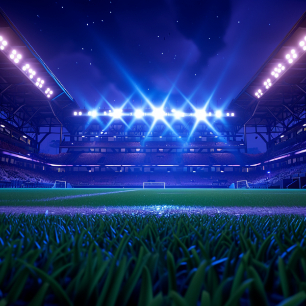 IMAGEM DE ESTADIO COM LUZES PARA COMPOSIÇÃO