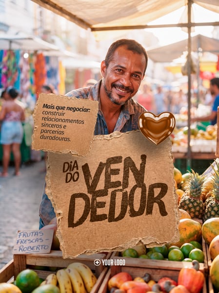 DIA DO VENDEDOR FEIRANTE FRUTAS SOCIAL MEDIA FLYER PSD EDITÁVEL
