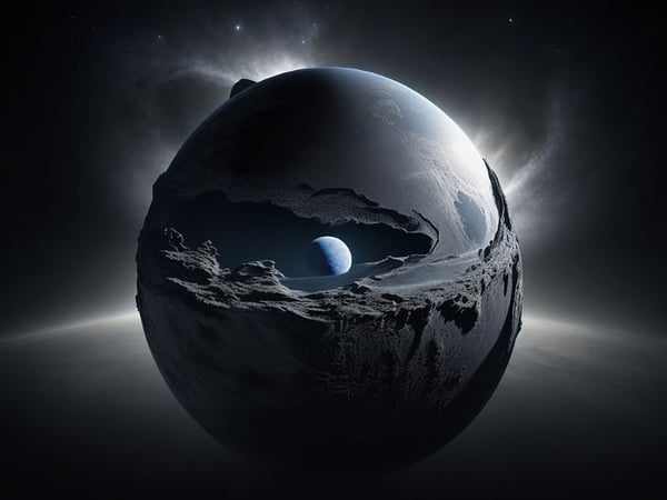 PLANETA TERRA SEM FORMA E VAZIA, SEM A NATUREZA, SEM VIDA