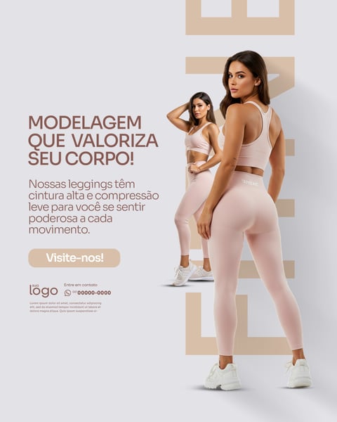 SOCIAL MEDIA LOJA DE MODA FITNESS FEMININA