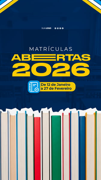 MATRÍCULAS ABERTAS ESCOLA ESCOLAR ESTUDANTE 01 STORY
