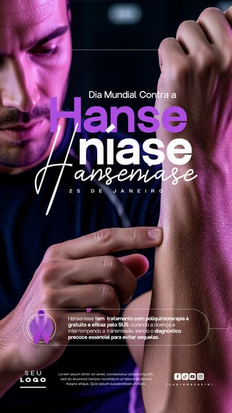 DIA MUNDIAL CONTRA A HANSENÍASE 25 DE JANEIRO STORY SOCIAL MEDIA PSD EDITÁVEL 5