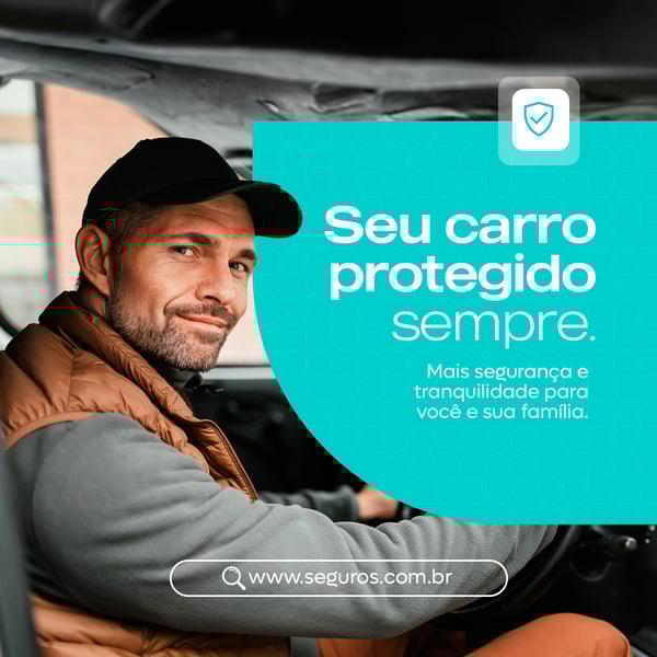 SEGURO CARRO PROTEÇÃO FEED PSD EDITÁVEL