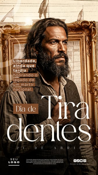 DIA DE TIRADENTES 21 DE ABRIL STORY SOCIAL MEDIA PSD EDITÁVEL 2