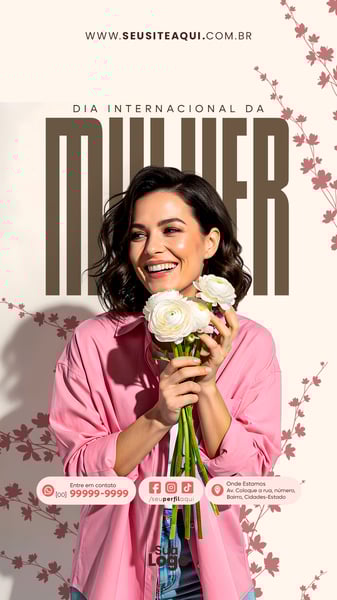 STORY DIA DA MULHER SOCIAL MEDIA PSD EDITÁVEL 13