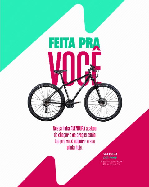 SOCIAL MEDIA - LOJA DE BICICLETA - FEITA PRA VOCÊ