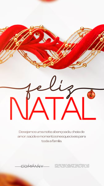 FELIZ NATAL BANNER ELEGANTE DOURADO SOCIAL MEDIA FLYER PSD EDITÁVEL STORY